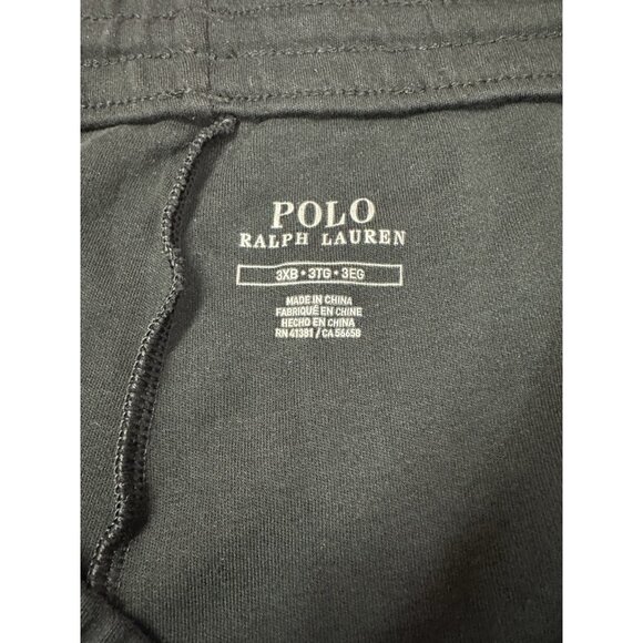 Polo Ralph Lauren Men’s 3XB Black Cotton Interlock Jogger Sweatpants Big & Tall - Picture 6 of 9